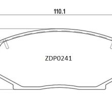 ZDP0241 Front Mazda Brake Pads (DB1178)