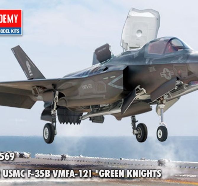 9-12569 ACADEMY 1/72 USMC F-35B VMFA-121 