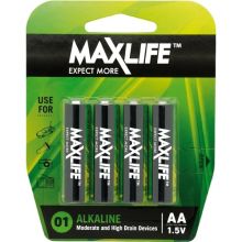 Maxlife AA Alkaline - 4 Pack