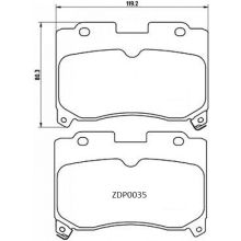 ZDP0035 Front Toyota Brake Pads