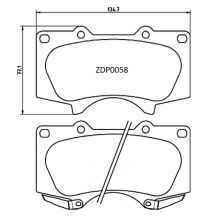 ZDP0058 Front Toyota Brake Pads (DB1482)