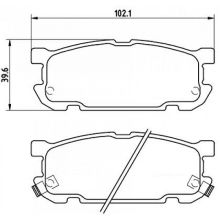 ZDP0068 Rear Mazda Brake Pads (DB1508)