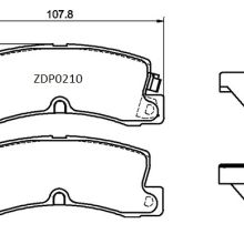 ZDP0210 Rear Toyota Brake Pads (DB1147)