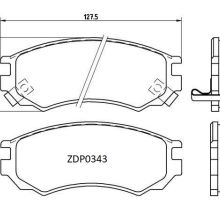ZDP0343 Front Nissan Brake Pads (DB1281)