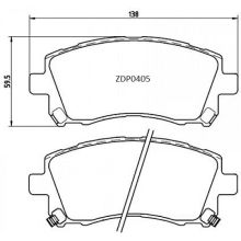 ZDP0405 Front Subaru Brake Pads (DB1342)