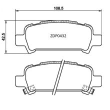 ZDP0432 Rear Subaru Brake Pads (DB1379)