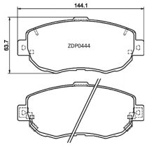 ZDP0444 Front Lexus Toyota Brake Pads (DB1395)