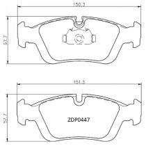 ZDP0447 Front BMW Brake Pads (DB1414)