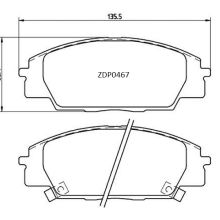 ZDP0467 Front Honda Brake Pads (DB1452)
