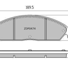 ZDP0474 Front Ford Brake Pads (DB1473)
