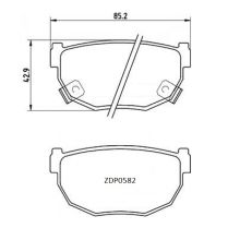 ZDP0582 Rear Nissan Brake Pads (DB325)