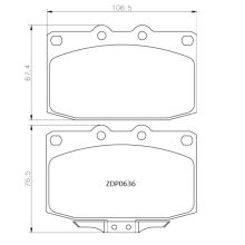 ZDP0636 Front Mazda Brake Pads (DB416)