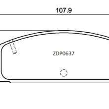 ZDP0637 Rear Mazda Brake Pads (DB417)