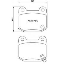 ZDP0743 Rear Subaru-Mitsubishi-Nissan Brake Pads