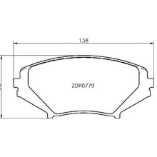 ZDP0779 Front Mazda Brake Pads (DB1513)