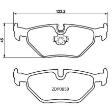 ZDP0859 Rear BMW Brake Pads (Bendix DB1415)