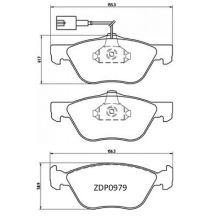 ZDP0979 Front Alfa Romeo Fiat Brake Pads