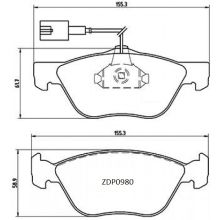 ZDP0980 Front Alfa Romeo FIAT Brake Pads