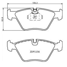 ZDP1156 Front BMW Brake Pads (DB1522)