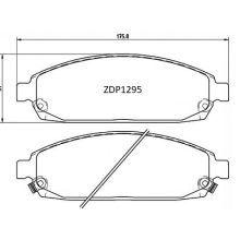 ZDP1295 Front Jeep Brake Pads (DB2113)