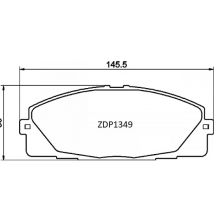 ZDP1349 Front Toyota Brake Pads (DB1772)