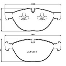 ZDP1355 Front BMW Brake Pads (DB2209)
