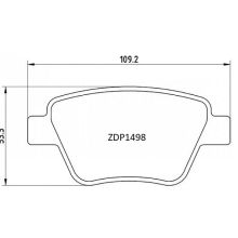 ZDP1498 Rear Audi VAG VW Brake Pads (DB2211)