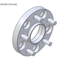 ZWS20.020.4 20mm 5x114.3 Bolt on Nissan wheel spacer